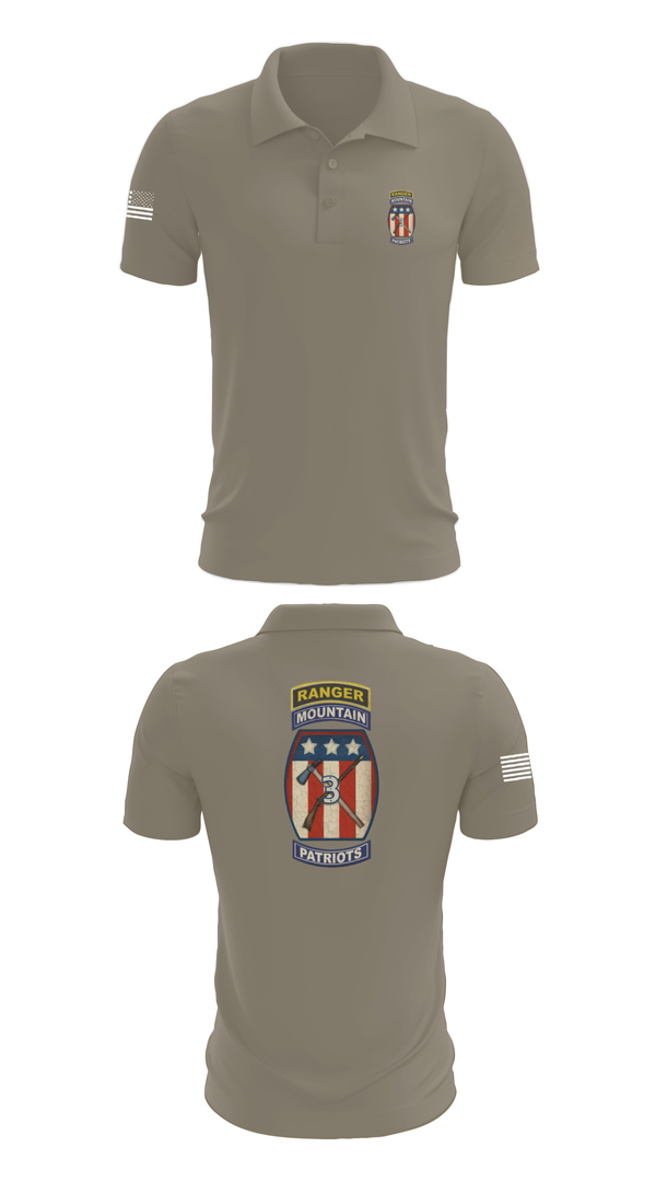 Short Sleeve Performance Polo, 2-47 infantry 3rd BRG 10th MTN, Army, Teamtime, Team time, sublimation, custom sports apparel, team uniforms, spirit wear, spiritwear, sports uniforms, custom shirts, team store, custom team store, fundraiser sports, apparel fundraiser