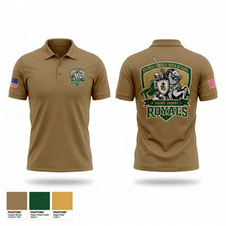 Short Sleeve Performance Polo, Royals Battalion, Army, Teamtime, Team time, sublimation, custom sports apparel, team uniforms, spirit wear, spiritwear, sports uniforms, custom shirts, team store, custom team store, fundraiser sports, apparel fundraiser