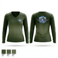Kawthoolei Garden 90881663 Women's Long Sleeve V-neck Shirt - 1