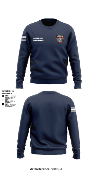 Crew Neck Sweatshirt, Buhl Police Department, Police, Teamtime, Team time, sublimation, custom sports apparel, team uniforms, spirit wear, spiritwear, sports uniforms, custom shirts, team store, custom team store, fundraiser sports, apparel fundraiser