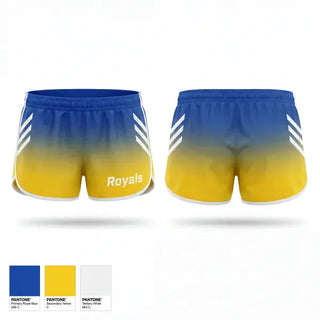 Womens Shorts, Royals, Women's Basketball, Teamtime, Team time, sublimation, custom sports apparel, team uniforms, spirit wear, spiritwear, sports uniforms, custom shirts, team store, custom team store, fundraiser sports, apparel fundraiser