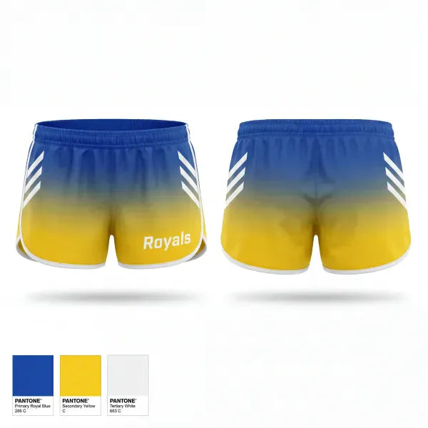 Womens Shorts, Royals, Women's Basketball, Teamtime, Team time, sublimation, custom sports apparel, team uniforms, spirit wear, spiritwear, sports uniforms, custom shirts, team store, custom team store, fundraiser sports, apparel fundraiser