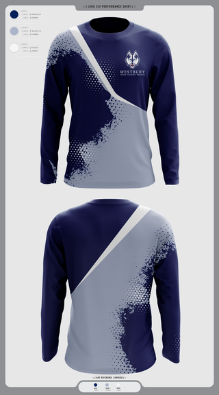 Long Sleeve Performance Shirt, Westbury Cross Country Huskies, Cross Country, Teamtime, Team time, sublimation, custom sports apparel, team uniforms, spirit wear, spiritwear, sports uniforms, custom shirts, team store, custom team store, fundraiser sports, apparel fundraiser