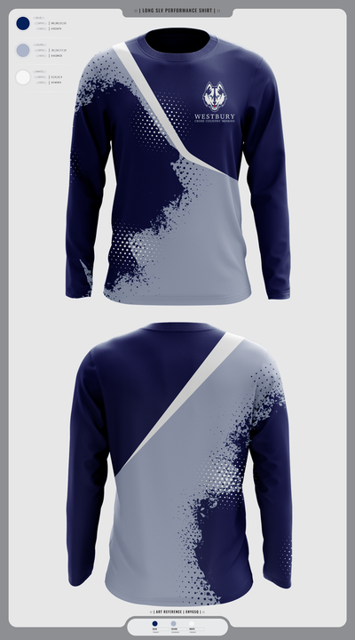 Westbury Cross Country Huskies 56944951 Long Sleeve Performance Shirt 1