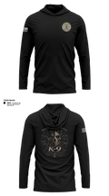 Williamson County K-9 Unit 61975120 Long Sleeve Performance Shirt with hood - 12