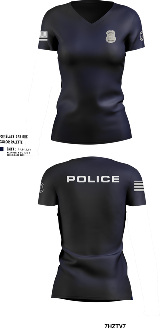 Womens Short Sleeve Vneck Shirt, RRPD, Police, Teamtime, Team time, sublimation, custom sports apparel, team uniforms, spirit wear, spiritwear, sports uniforms, custom shirts, team store, custom team store, fundraiser sports, apparel fundraiser