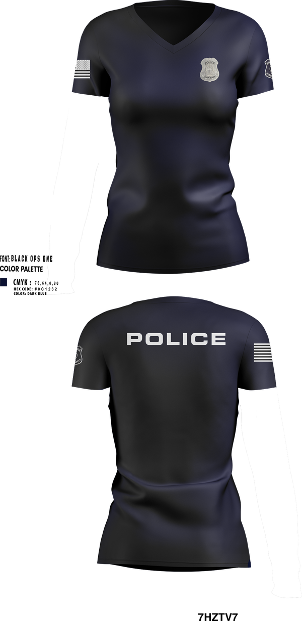 Womens Short Sleeve Vneck Shirt, RRPD, Police, Teamtime, Team time, sublimation, custom sports apparel, team uniforms, spirit wear, spiritwear, sports uniforms, custom shirts, team store, custom team store, fundraiser sports, apparel fundraiser