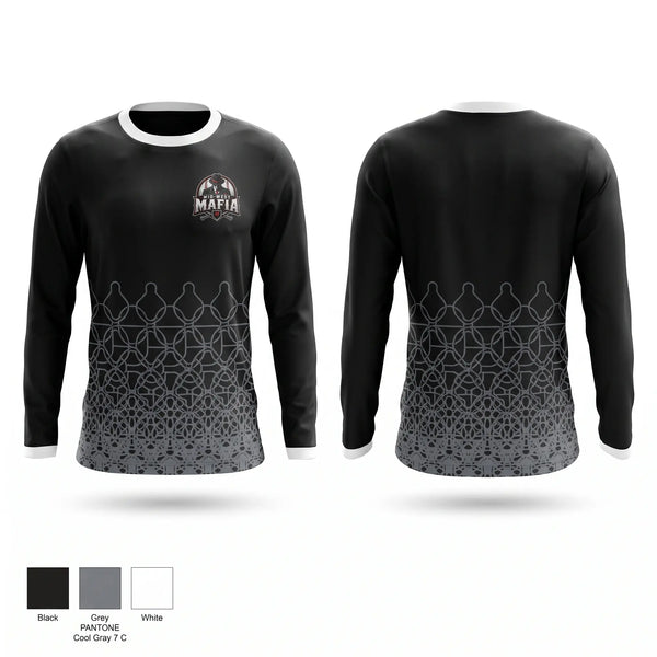 Long Sleeve Performance Shirt, Mid South Mafia, Baseball, Teamtime, Team time, sublimation, custom sports apparel, team uniforms, spirit wear, spiritwear, sports uniforms, custom shirts, team store, custom team store, fundraiser sports, apparel fundraiser