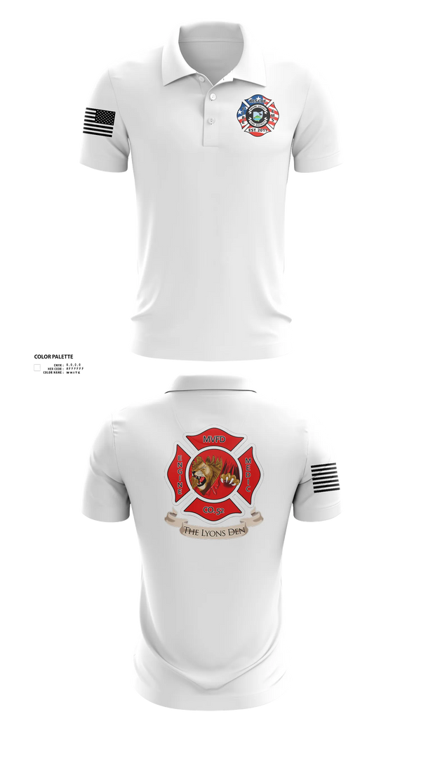 Short Sleeve Performance Polo, Company 52, Fire Department, Teamtime, Team time, sublimation, custom sports apparel, team uniforms, spirit wear, spiritwear, sports uniforms, custom shirts, team store, custom team store, fundraiser sports, apparel fundraiser