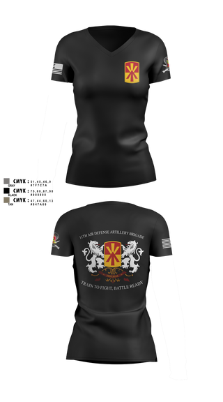 Womens Short Sleeve Vneck Shirt, Bravo 1-43 ADA, Army, Teamtime, Team time, sublimation, custom sports apparel, team uniforms, spirit wear, spiritwear, sports uniforms, custom shirts, team store, custom team store, fundraiser sports, apparel fundraiser