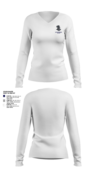 Womens Long Sleeve Vneck Shirt, Cherryville Little Ironmen, , Teamtime, Team time, sublimation, custom sports apparel, team uniforms, spirit wear, spiritwear, sports uniforms, custom shirts, team store, custom team store, fundraiser sports, apparel fundraiser