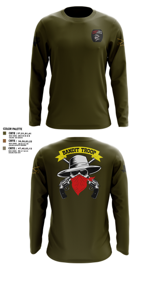 Long Sleeve Performance Shirt, 6-9 bandit troop, , Teamtime, Team time, sublimation, custom sports apparel, team uniforms, spirit wear, spiritwear, sports uniforms, custom shirts, team store, custom team store, fundraiser sports, apparel fundraiser