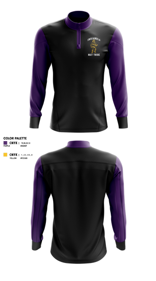 Quarter Zip Jacket, Indianola Mat Tribe, Wrestling, Teamtime, Team time, sublimation, custom sports apparel, team uniforms, spirit wear, spiritwear, sports uniforms, custom shirts, team store, custom team store, fundraiser sports, apparel fundraiser
