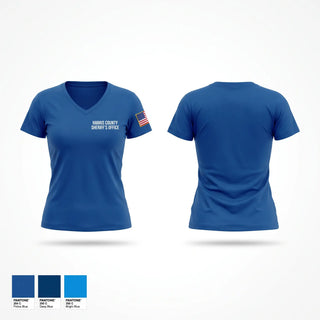 Womens Short Sleeve Vneck Shirt, Harris County Sheriff’s Office, Police, Teamtime, Team time, sublimation, custom sports apparel, team uniforms, spirit wear, spiritwear, sports uniforms, custom shirts, team store, custom team store, fundraiser sports, apparel fundraiser
