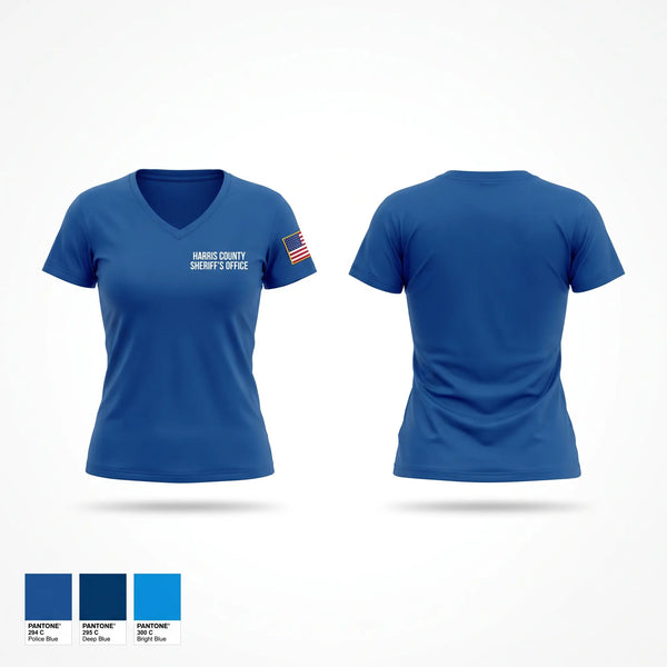 Harris County Sheriff’s Office Women's Short Sleeve V-neck Shirt - 1