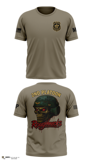 Short Sleeve Performance Shirt, 2nd Platoon roughnecks 49th, Army, Teamtime, Team time, sublimation, custom sports apparel, team uniforms, spirit wear, spiritwear, sports uniforms, custom shirts, team store, custom team store, fundraiser sports, apparel fundraiser