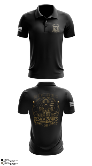 Short Sleeve Performance Polo, 1ST PLT, 94MP, Army, Teamtime, Team time, sublimation, custom sports apparel, team uniforms, spirit wear, spiritwear, sports uniforms, custom shirts, team store, custom team store, fundraiser sports, apparel fundraiser
