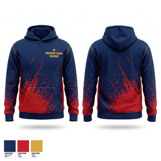 Hoodie, NY American Legion Baseball, Baseball, Teamtime, Team time, sublimation, custom sports apparel, team uniforms, spirit wear, spiritwear, sports uniforms, custom shirts, team store, custom team store, fundraiser sports, apparel fundraiser