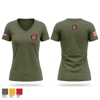 Womens Short Sleeve Vneck Shirt, Georgetown county water rescue, Fire Department, Teamtime, Team time, sublimation, custom sports apparel, team uniforms, spirit wear, spiritwear, sports uniforms, custom shirts, team store, custom team store, fundraiser sports, apparel fundraiser