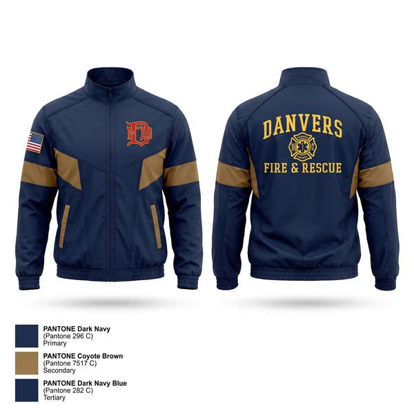 Windbreaker, Danvers Fire & Rescue, Fire Department, Teamtime, Team time, sublimation, custom sports apparel, team uniforms, spirit wear, spiritwear, sports uniforms, custom shirts, team store, custom team store, fundraiser sports, apparel fundraiser