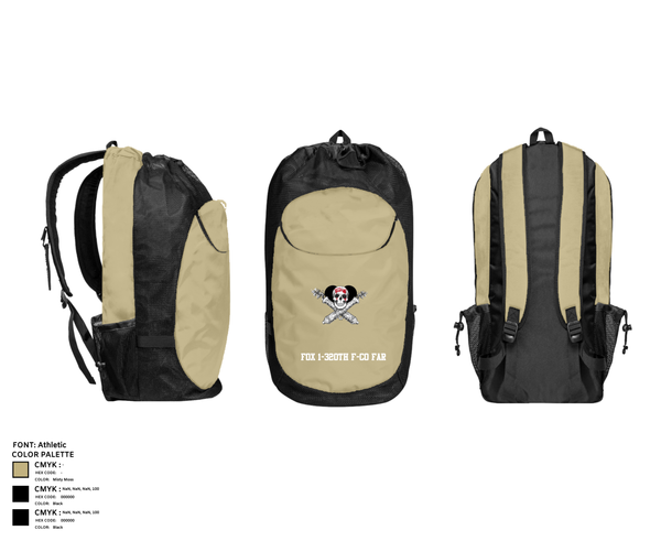 Gear Bag, Fox 1-320th F-CO FAR, , Teamtime, Team time, sublimation, custom sports apparel, team uniforms, spirit wear, spiritwear, sports uniforms, custom shirts, team store, custom team store, fundraiser sports, apparel fundraiser