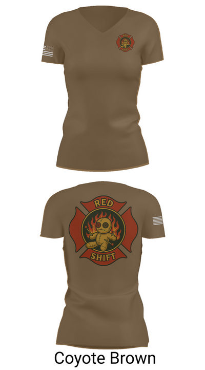 City of Lake Geneva Fire Department 76395935 Women's Short Sleeve V-neck Shirt - 8