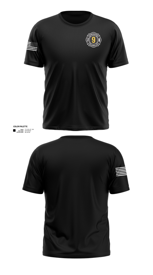 Short Sleeve Performance Shirt, Station 9, Fire Department, Teamtime, Team time, sublimation, custom sports apparel, team uniforms, spirit wear, spiritwear, sports uniforms, custom shirts, team store, custom team store, fundraiser sports, apparel fundraiser