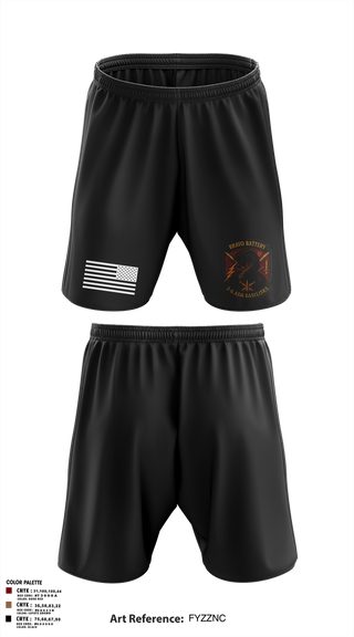 Athletic Shorts With Pockets, Bravo 3-6 ADA, Army, Teamtime, Team time, sublimation, custom sports apparel, team uniforms, spirit wear, spiritwear, sports uniforms, custom shirts, team store, custom team store, fundraiser sports, apparel fundraiser
