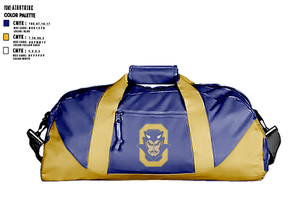 Duffle Bag, Oconto Baseball, Baseball, Teamtime, Team time, sublimation, custom sports apparel, team uniforms, spirit wear, spiritwear, sports uniforms, custom shirts, team store, custom team store, fundraiser sports, apparel fundraiser
