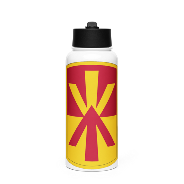 11th ADA BDE 6362612 Stainless Steel Water Bottle with a Straw Lid