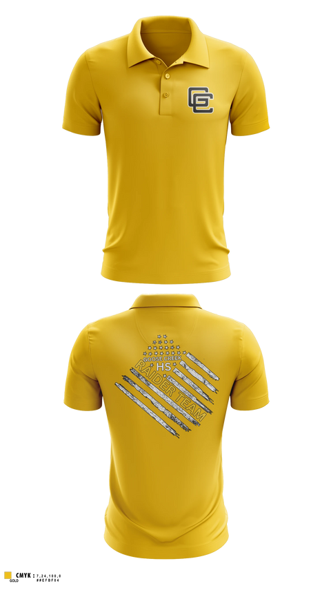 Short Sleeve Performance Polo, Goose Creek high school JROTC, Bowling, Teamtime, Team time, sublimation, custom sports apparel, team uniforms, spirit wear, spiritwear, sports uniforms, custom shirts, team store, custom team store, fundraiser sports, apparel fundraiser
