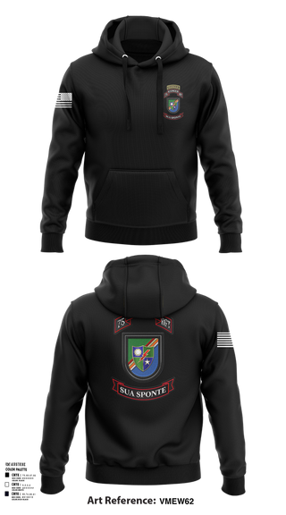 Hoodie, 3rd/75th Ranger Regiment, , Teamtime, Team time, sublimation, custom sports apparel, team uniforms, spirit wear, spiritwear, sports uniforms, custom shirts, team store, custom team store, fundraiser sports, apparel fundraiser