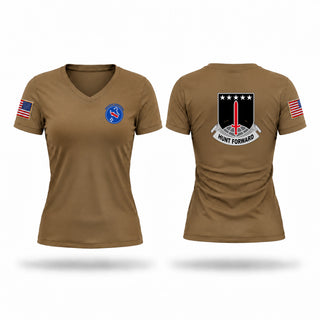 Womens Short Sleeve Vneck Shirt, 3MDTF, Army, Teamtime, Team time, sublimation, custom sports apparel, team uniforms, spirit wear, spiritwear, sports uniforms, custom shirts, team store, custom team store, fundraiser sports, apparel fundraiser