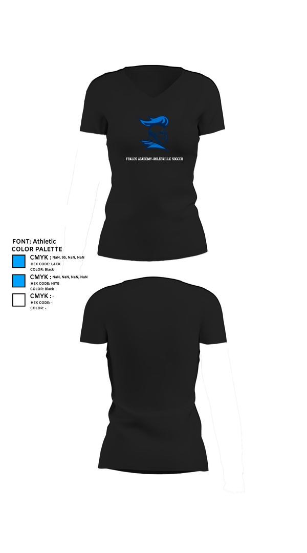 Womens Short Sleeve Vneck Shirt, Thales Academy–Rolesville Soccer, Women's Soccer, Teamtime, Team time, sublimation, custom sports apparel, team uniforms, spirit wear, spiritwear, sports uniforms, custom shirts, team store, custom team store, fundraiser sports, apparel fundraiser