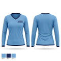 Manchester Bombers Women's Long Sleeve V-neck Shirt - 1
