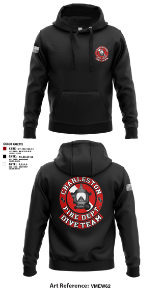 Hoodie, Charleston Fire Dept Dive Team, Fire Department, Teamtime, Team time, sublimation, custom sports apparel, team uniforms, spirit wear, spiritwear, sports uniforms, custom shirts, team store, custom team store, fundraiser sports, apparel fundraiser