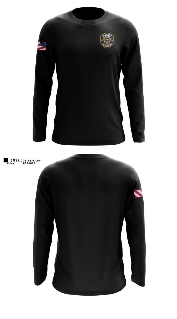 Long Sleeve Performance Shirt, West Side regional police department, Police, Teamtime, Team time, sublimation, custom sports apparel, team uniforms, spirit wear, spiritwear, sports uniforms, custom shirts, team store, custom team store, fundraiser sports, apparel fundraiser