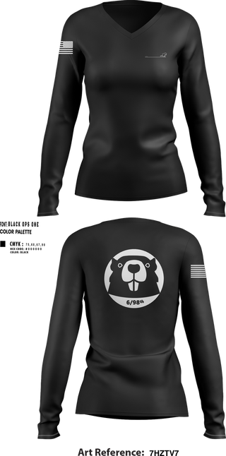 Womens Long Sleeve Vneck Shirt, 6/98, , Teamtime, Team time, sublimation, custom sports apparel, team uniforms, spirit wear, spiritwear, sports uniforms, custom shirts, team store, custom team store, fundraiser sports, apparel fundraiser