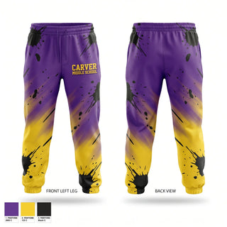 Sweatpants, CARVER MIDDLE SCHOOL, , Teamtime, Team time, sublimation, custom sports apparel, team uniforms, spirit wear, spiritwear, sports uniforms, custom shirts, team store, custom team store, fundraiser sports, apparel fundraiser