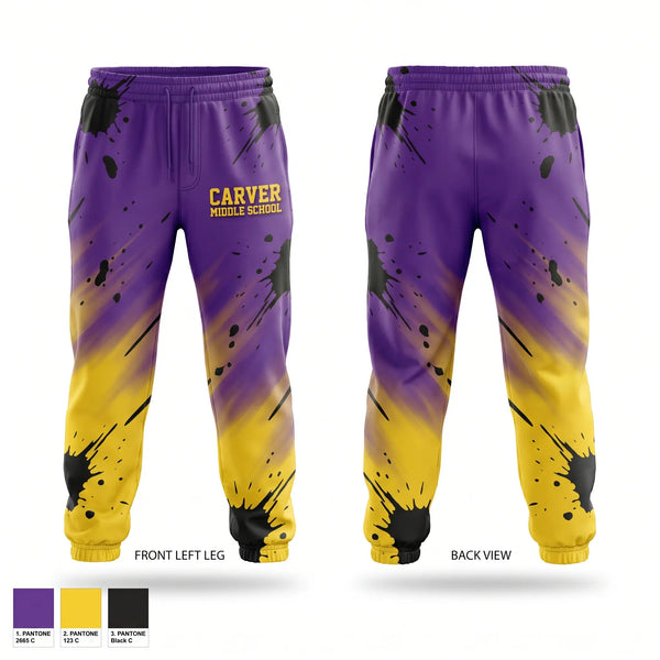 Sweatpants, CARVER MIDDLE SCHOOL, , Teamtime, Team time, sublimation, custom sports apparel, team uniforms, spirit wear, spiritwear, sports uniforms, custom shirts, team store, custom team store, fundraiser sports, apparel fundraiser