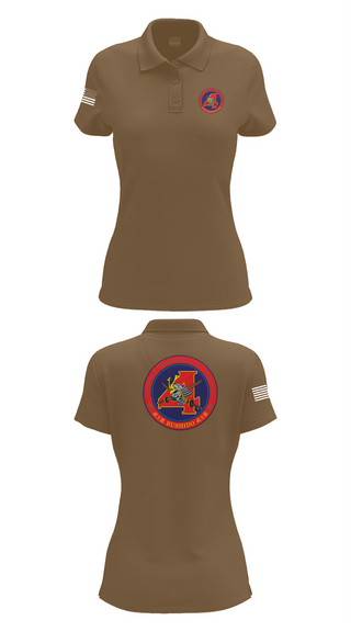 Womens Short Sleeve Performance Polo, Combat Logistics Battalion 4, , Teamtime, Team time, sublimation, custom sports apparel, team uniforms, spirit wear, spiritwear, sports uniforms, custom shirts, team store, custom team store, fundraiser sports, apparel fundraiser