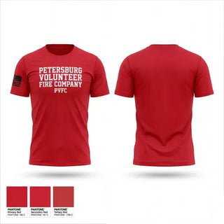 Short Sleeve Performance Shirt, Petersburg Volunteer Fire Company, Fire Department, Teamtime, Team time, sublimation, custom sports apparel, team uniforms, spirit wear, spiritwear, sports uniforms, custom shirts, team store, custom team store, fundraiser sports, apparel fundraiser