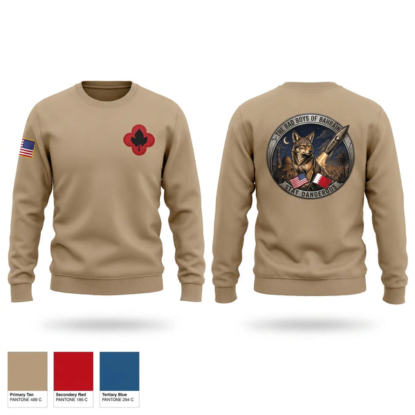 Crew Neck Sweatshirt, 143rd RSG (Bahrain), National Guard, Teamtime, Team time, sublimation, custom sports apparel, team uniforms, spirit wear, spiritwear, sports uniforms, custom shirts, team store, custom team store, fundraiser sports, apparel fundraiser