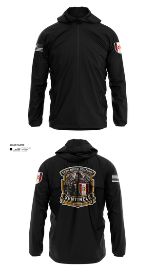 Windbreaker, 528th MED DET COSC, Army, Teamtime, Team time, sublimation, custom sports apparel, team uniforms, spirit wear, spiritwear, sports uniforms, custom shirts, team store, custom team store, fundraiser sports, apparel fundraiser