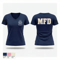 City Of Monongahela Fire Department 89585601 Women's Short Sleeve V-neck Shirt - 1