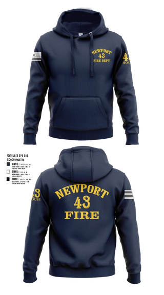 Hoodie, Newport Fire Department, Fire Department, Teamtime, Team time, sublimation, custom sports apparel, team uniforms, spirit wear, spiritwear, sports uniforms, custom shirts, team store, custom team store, fundraiser sports, apparel fundraiser