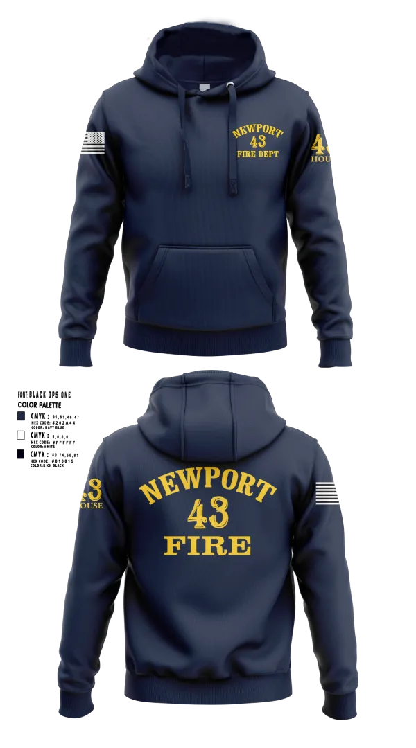 Hoodie, Newport Fire Department, Fire Department, Teamtime, Team time, sublimation, custom sports apparel, team uniforms, spirit wear, spiritwear, sports uniforms, custom shirts, team store, custom team store, fundraiser sports, apparel fundraiser