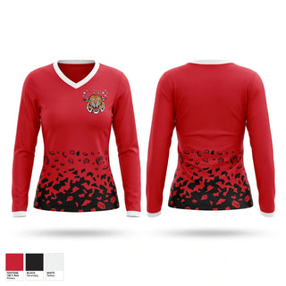 Womens Long Sleeve Vneck Shirt, Wildcats, Men's Soccer, Teamtime, Team time, sublimation, custom sports apparel, team uniforms, spirit wear, spiritwear, sports uniforms, custom shirts, team store, custom team store, fundraiser sports, apparel fundraiser