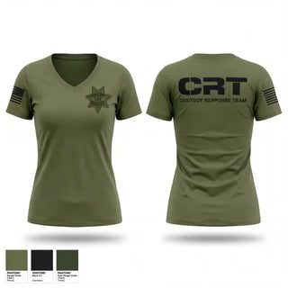 Womens Short Sleeve Vneck Shirt, Solano County Sheriff CRT, Police, Teamtime, Team time, sublimation, custom sports apparel, team uniforms, spirit wear, spiritwear, sports uniforms, custom shirts, team store, custom team store, fundraiser sports, apparel fundraiser