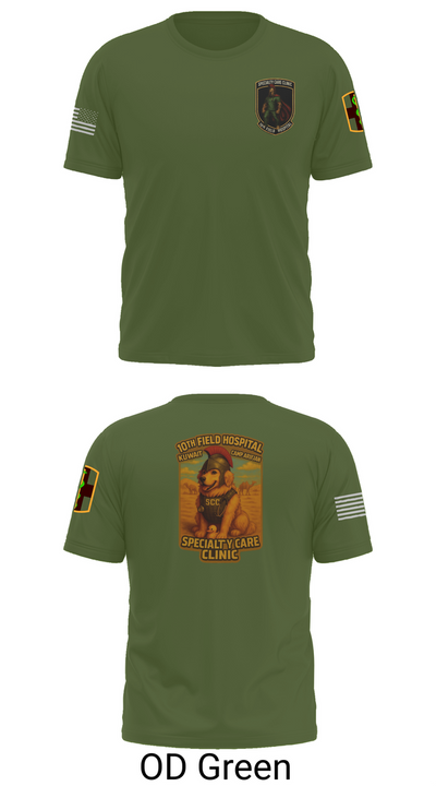 SCC 10th Field Hospital 86139824 Short Sleeve Performance Shirt - 56